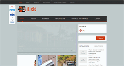 Desktop Screenshot of earticlessite.com